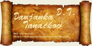 Damjanka Tanackov vizit kartica